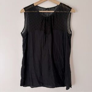 Massimo Silk Black Top Size M